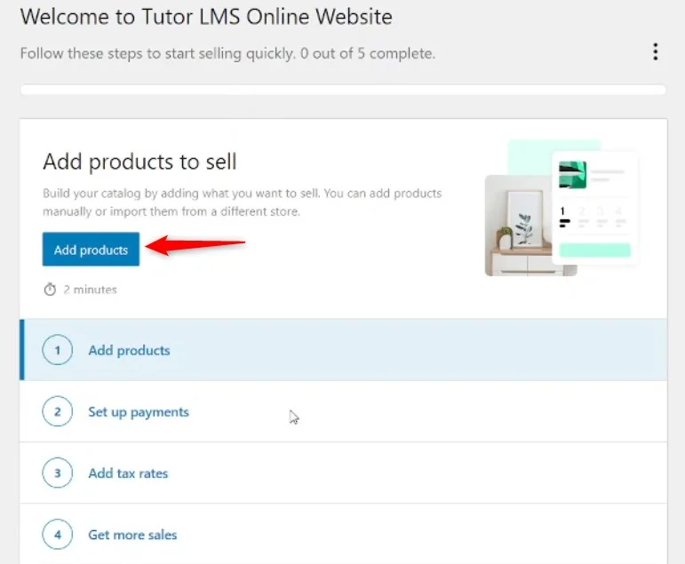 Add Product-Tutor LMS