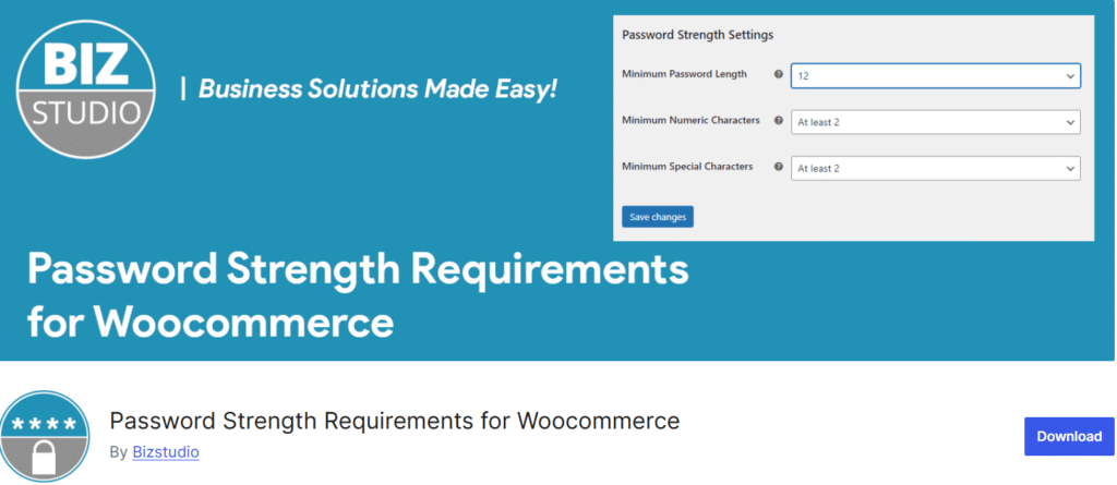 password requirements strength woocommerce