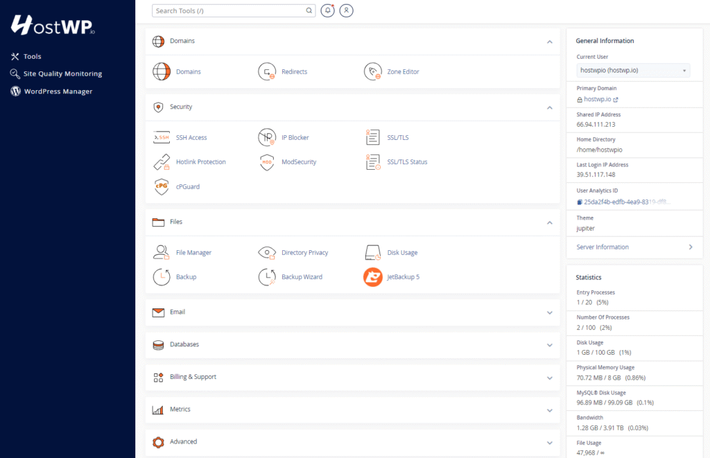 WordPress Cpanel Hosting HostWP.io