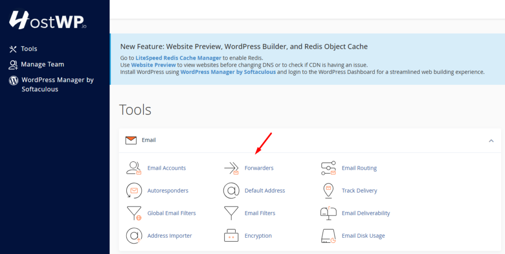 Email Forwarder - cPanel