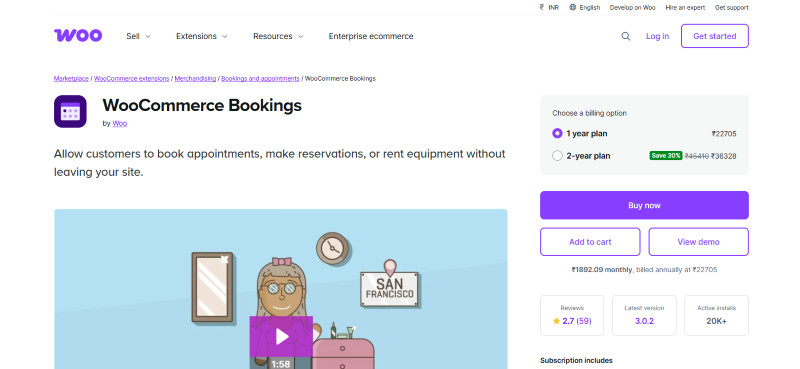 woocommerce bookings hero image