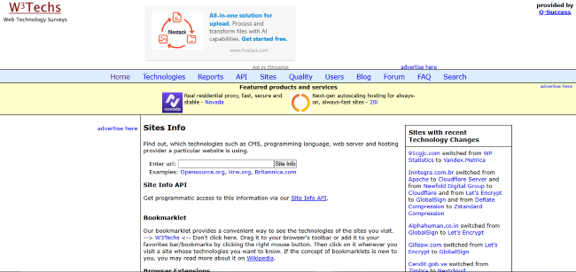 Best CMS Detectors - W3Techs