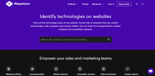 Best CMS Detectors-Wappalyzer