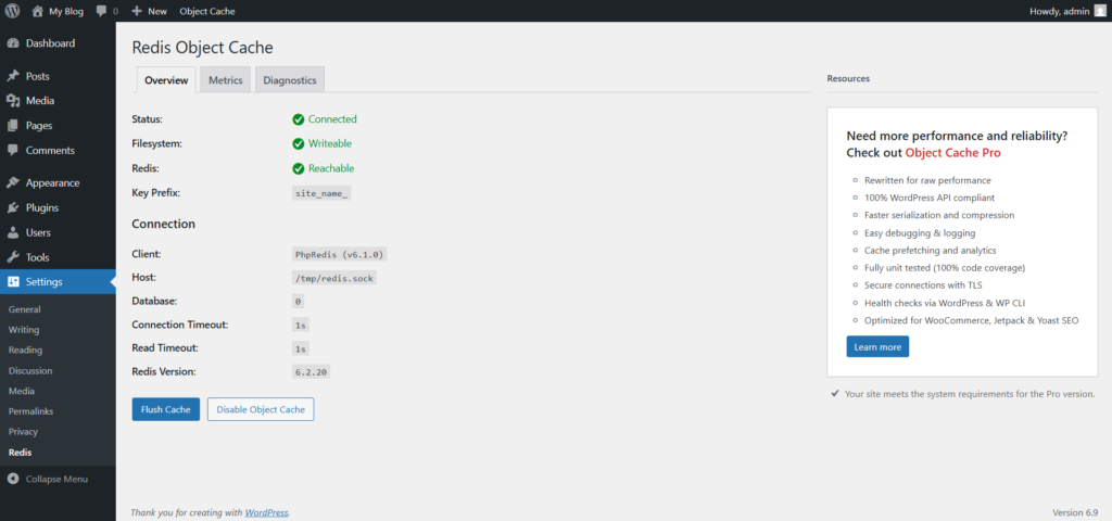 How to Enable Redis Object Cache on HostWP.io 4 redis object cache plugin wordpress