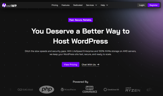 HostWP Home Page