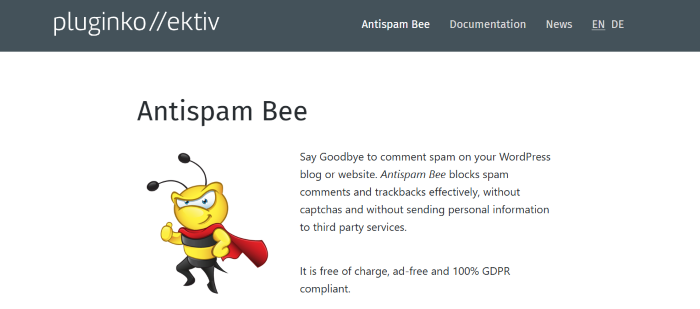 Anti Spam Bee Plugin