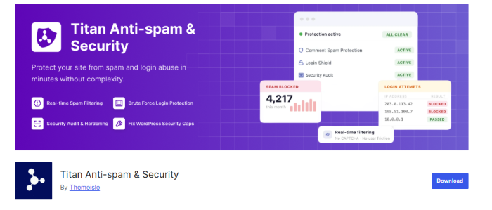 Titan Anti Spam Plugin