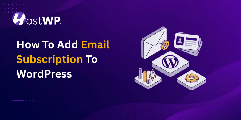 Add Email Subscription