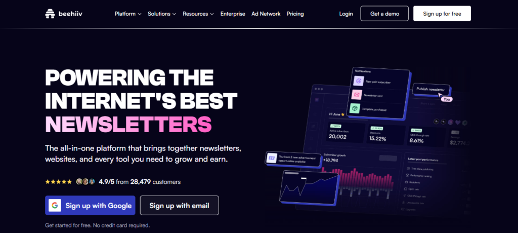 Beehiiv Dashboard