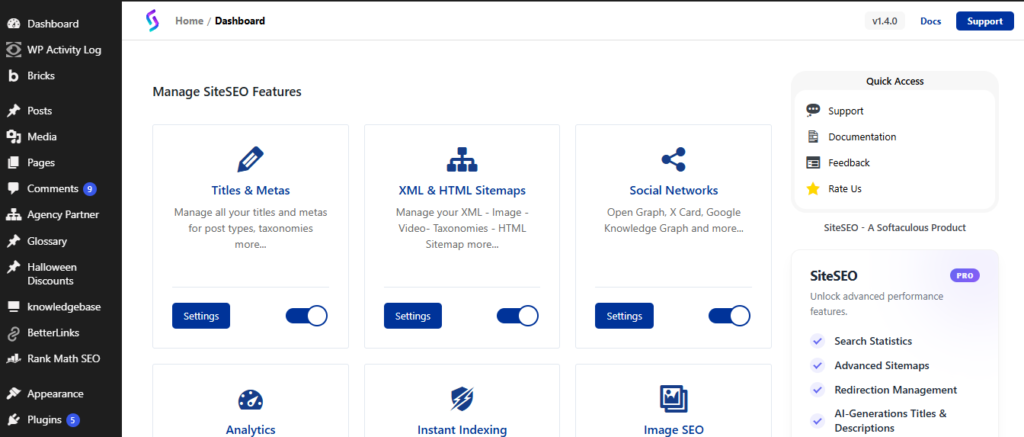 Fast Migration plugin admin screen showing a live migration in progress