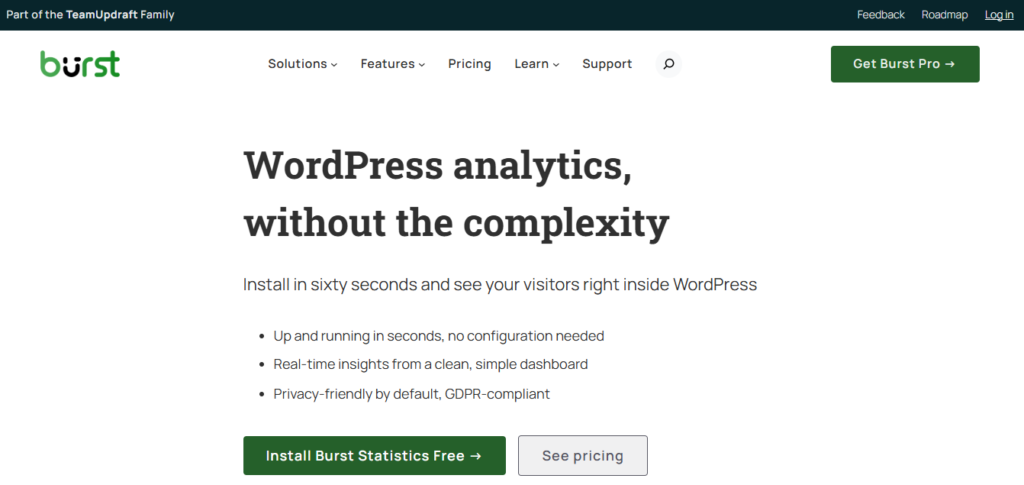The 7 Best WordPress Analytics Plugins in 2026 (Privacy-First Picks Included) 5 Burst Statics