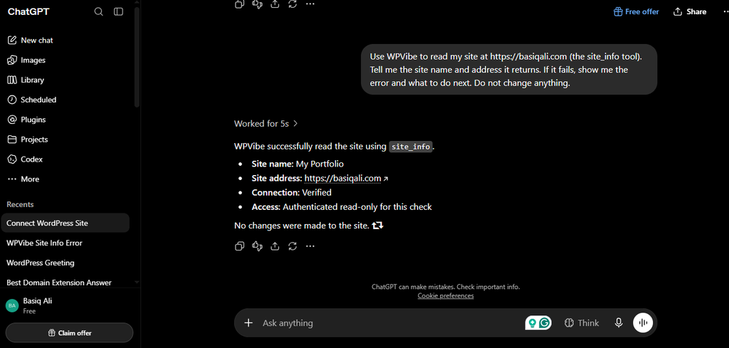 Connecting MCP to WordPress: A Step-by-Step Guide Using WPVibe 9 ai confirmation