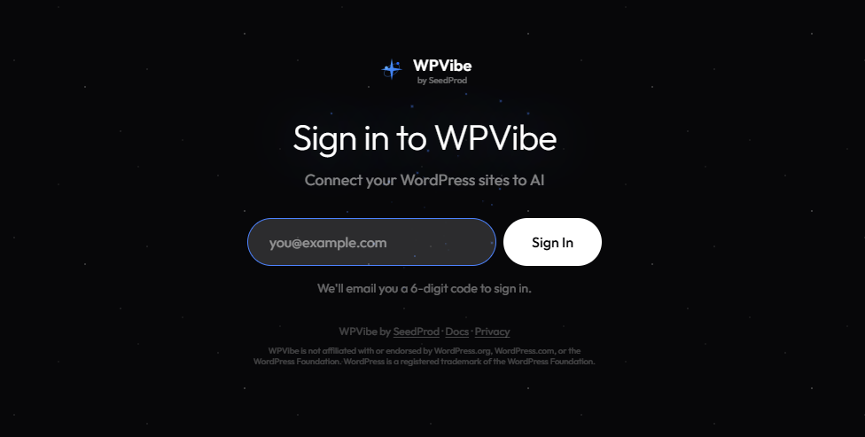 Connecting MCP to WordPress: A Step-by-Step Guide Using WPVibe 5 connect email