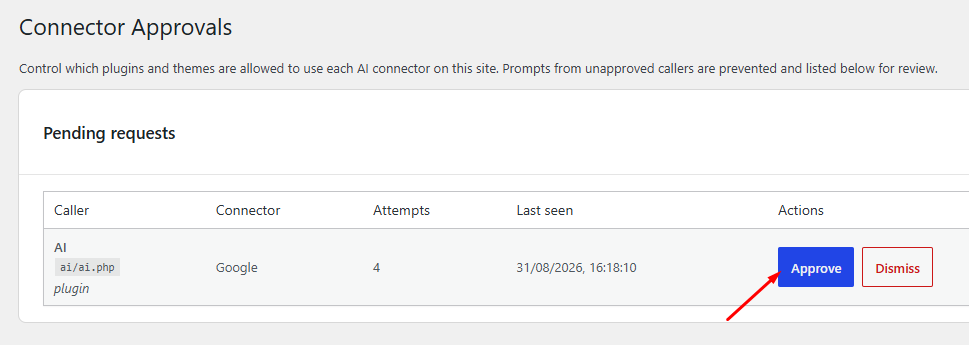 connectors approve