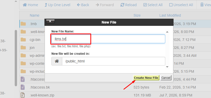llms.txt input